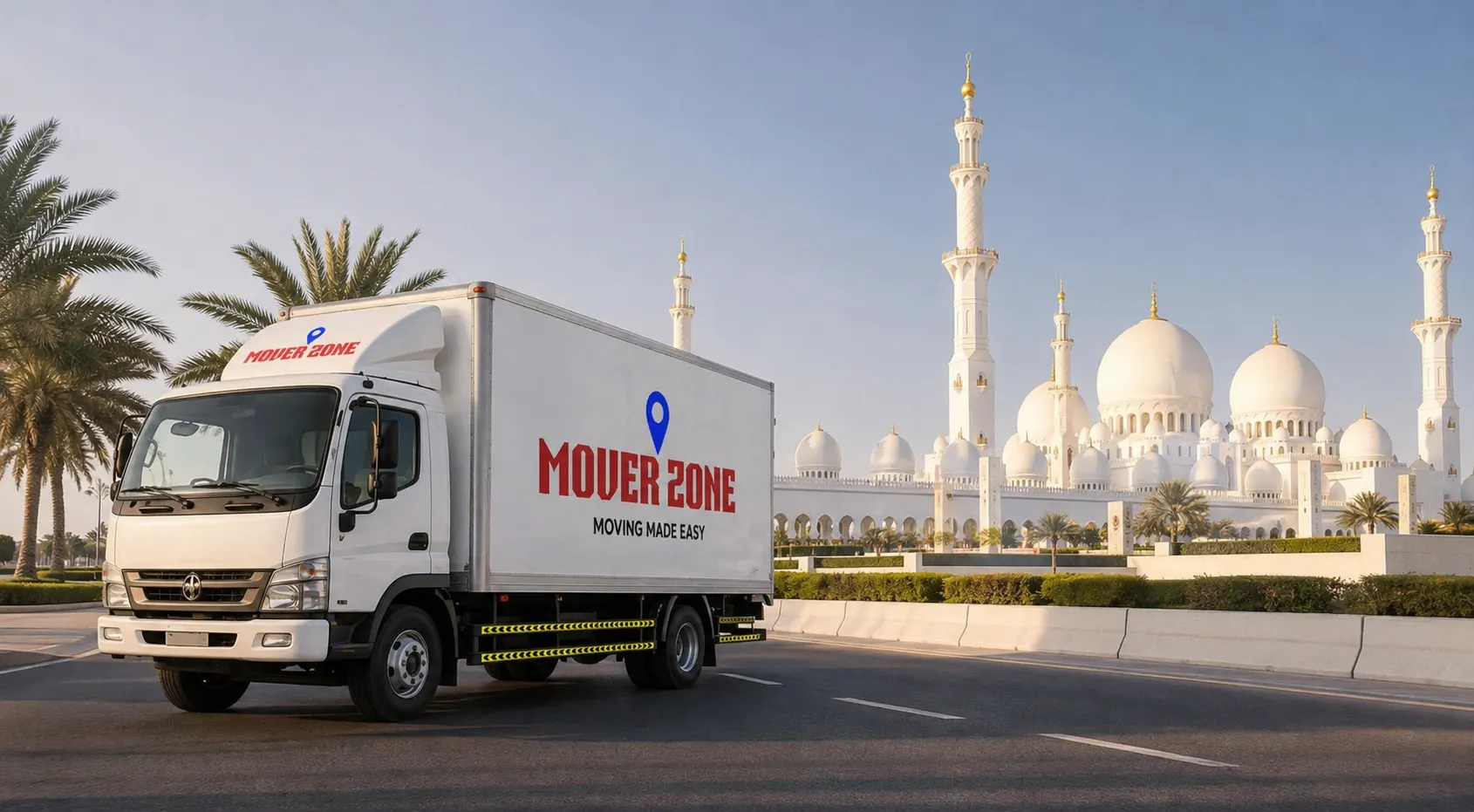 Mover Zone Abu Dhabi moving trucks and relocation team
