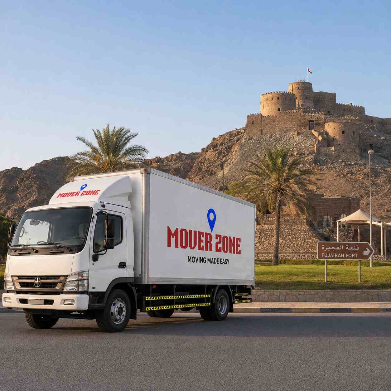 Mover Zone enclosed moving truck in Fujairah